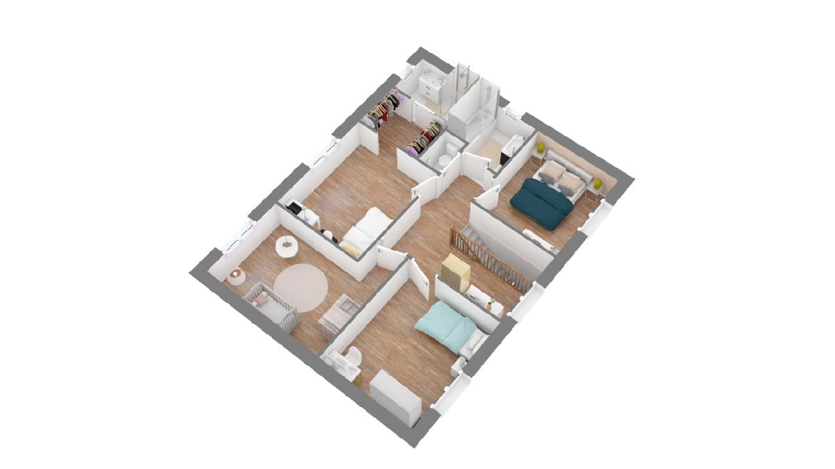 Plan maison ELysees Ocean_thilomiere-g1-axo_etage