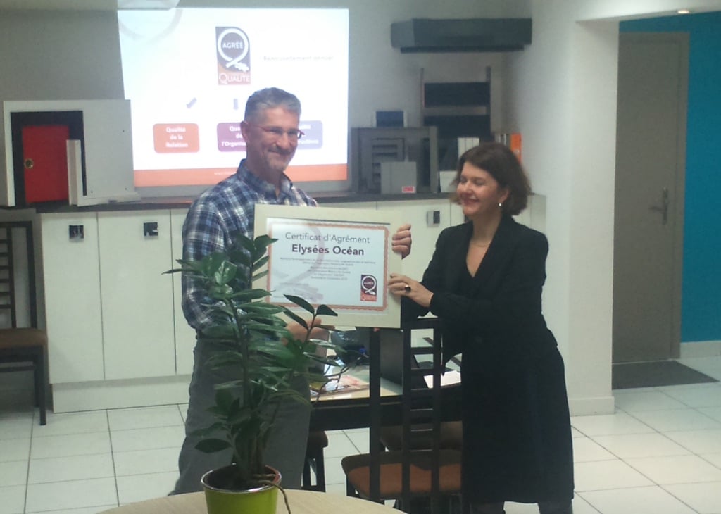 Remise de l'agrément Maisons de Qaulité pour MAISONS ELYSEES Océan en Charente Maritime 17