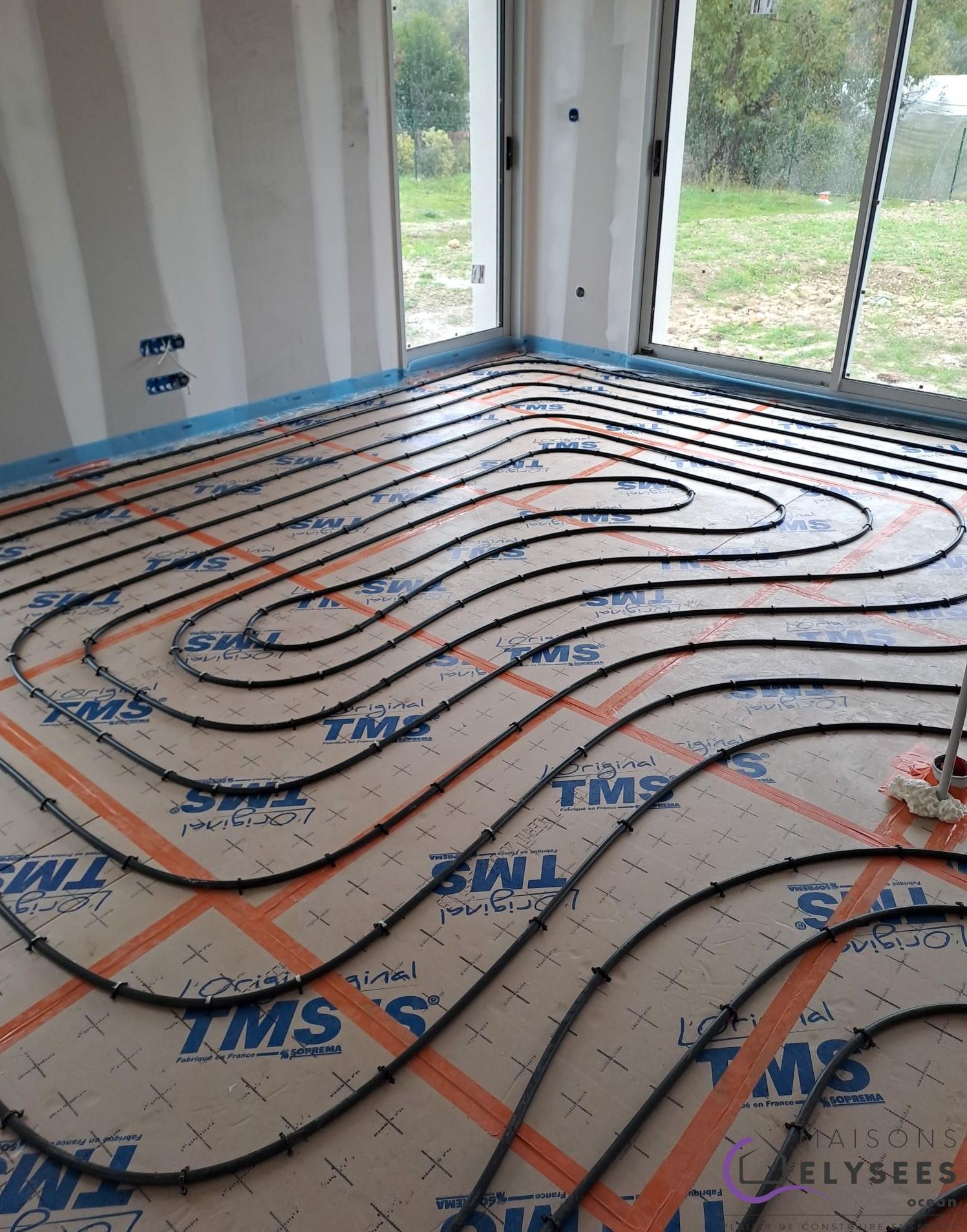 Plancher chauffant maison neuve