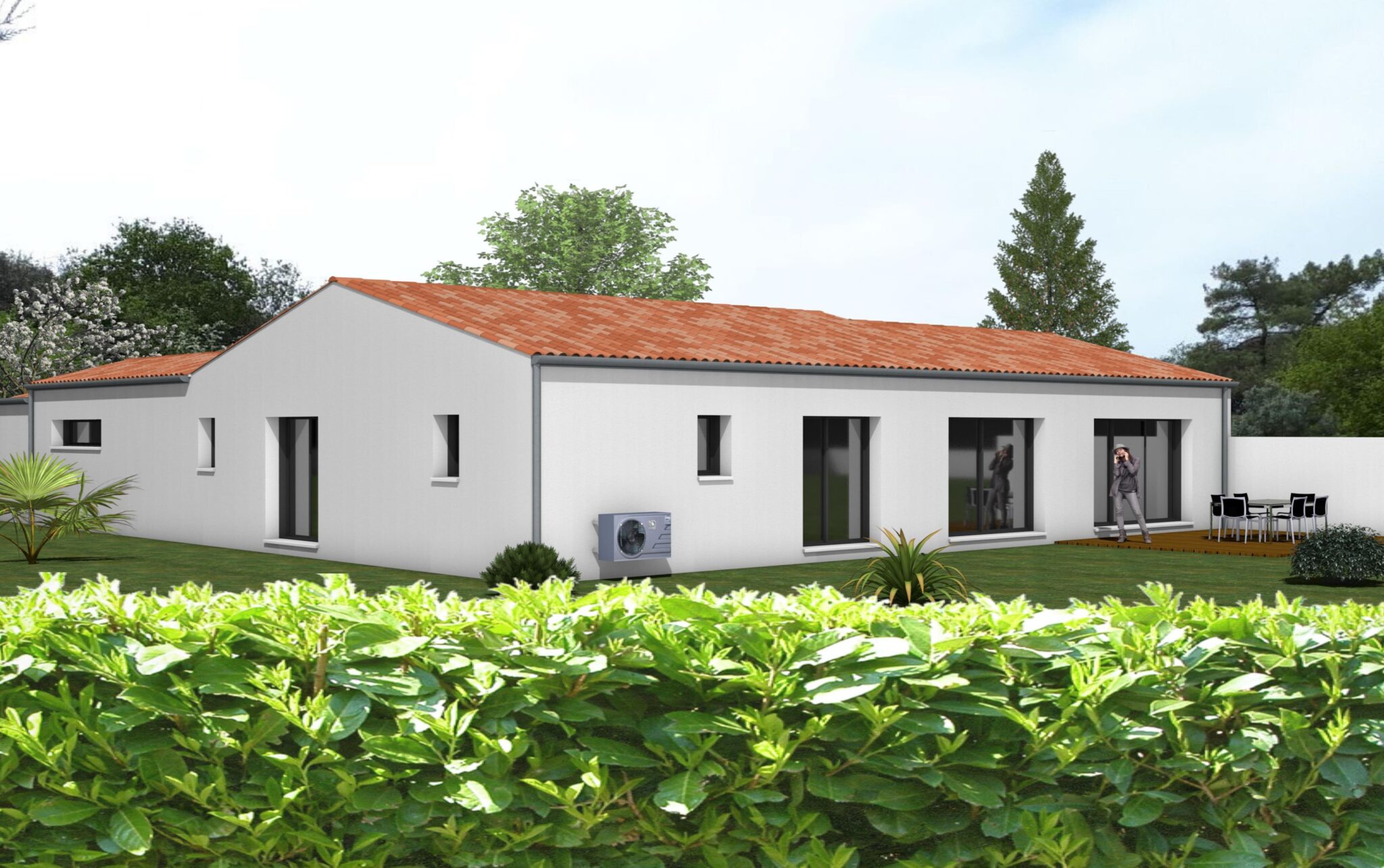 projet de maison neuve en u